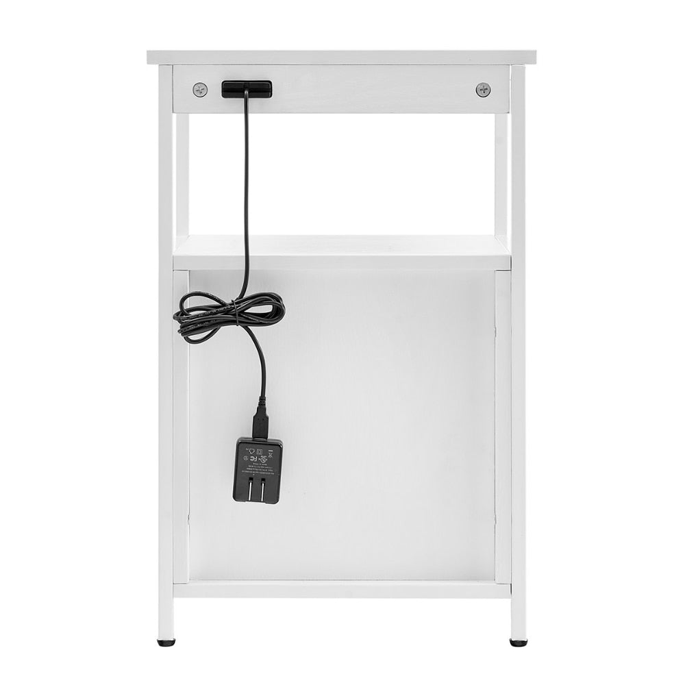 Solveig - Modern Nightstand with Charging Station