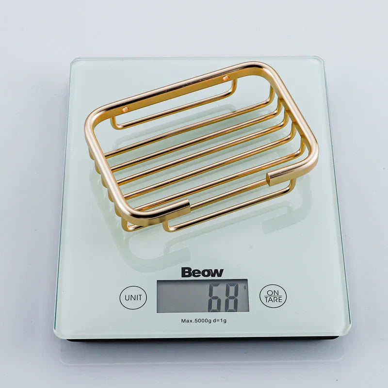 DecorBites™ Glass Soap Dish Wall Mounted Soap Basket for Bathroom Toilet Balcony