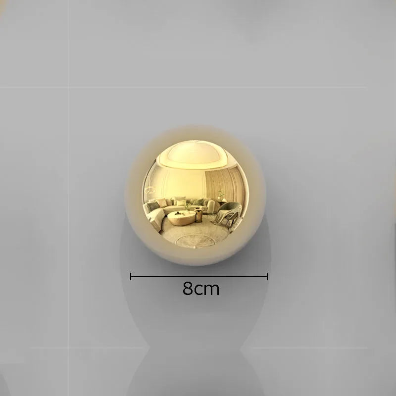 DecorBites™ Gold Ball Wall Decoration Ornaments Room Aesthetics Living Background Display