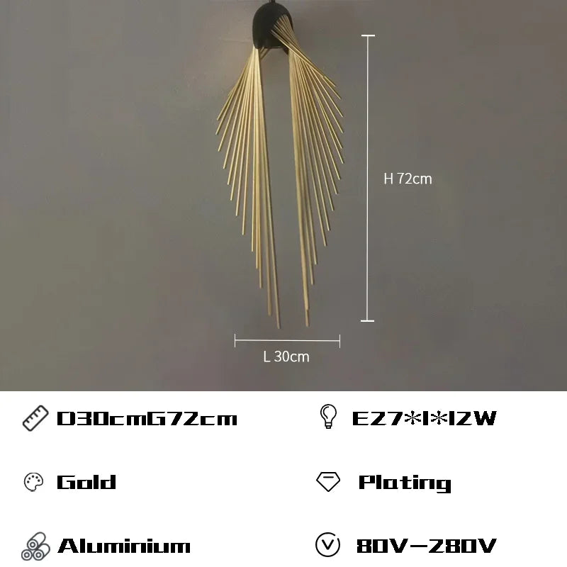 DecorBites™ Designer Flying Wing Shape LED Chandeliers | Modern Living Room Pendant Lamps