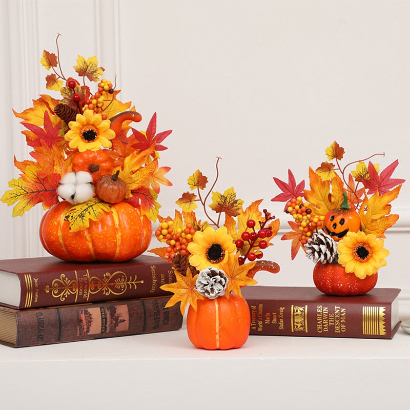 Hakon - Artificial Pumpkin Sunflower Ornament Fall Decor Sale Bedroom Decor Fall Home Decor Fall Decor 2023