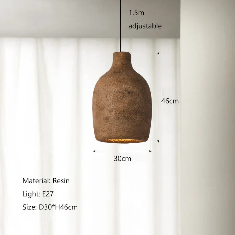 DecorBites™ Japanese Style Resin Pendant Lights for Home Decor and Lighting Needs