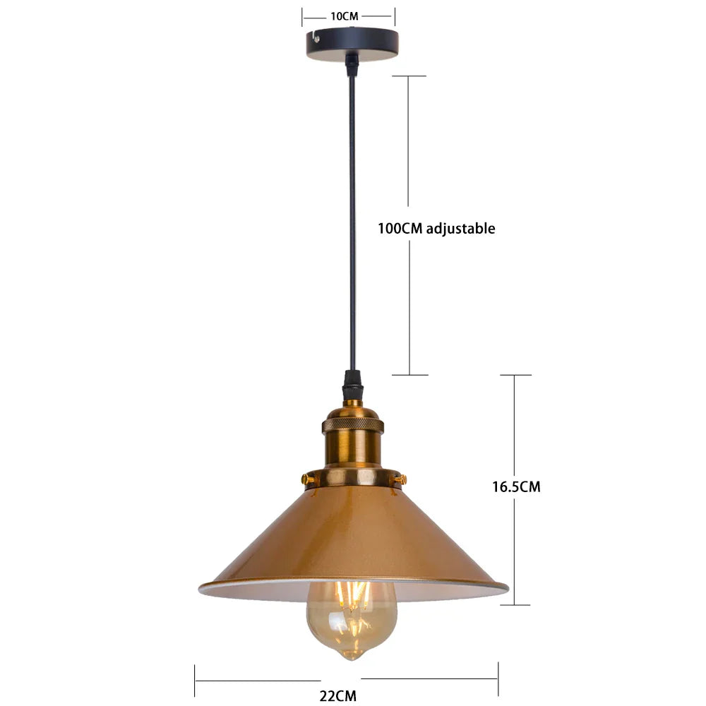 DecorBites™ Industrial Retro LED Hanging Chandelier Pendant Light for Home Dining, Bar, and Restaurant Décor