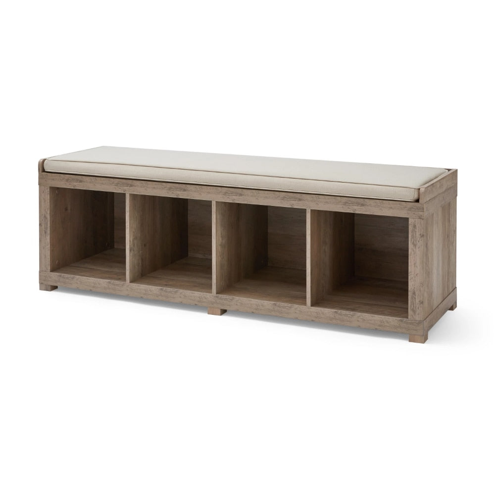 Mattis - 4-Cube Shoe Rack Bench Shoe Cabinet Entryway Shoe Storage Cabinet