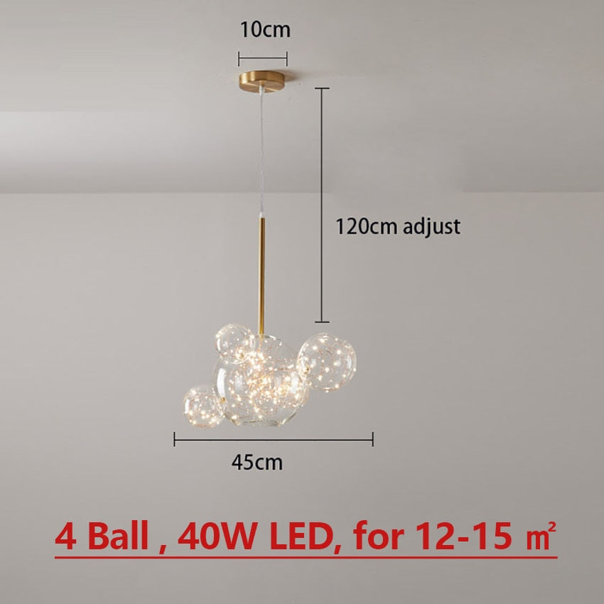 Runa LED Chandelier Glass Pendant Lights