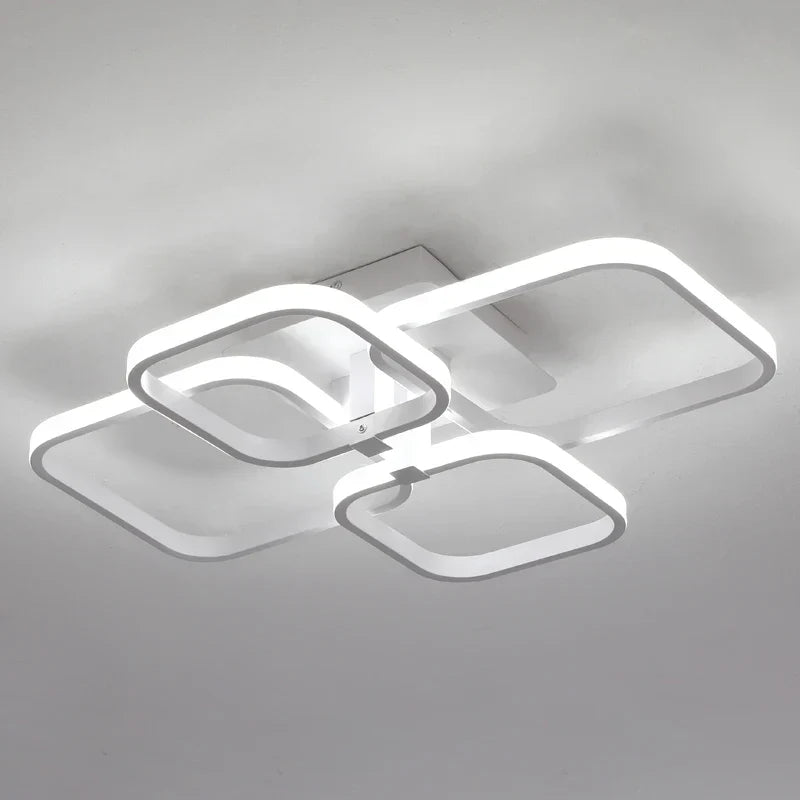 DecorBites™ LED Square Chandelier Ceiling Light for Living Room Bedroom