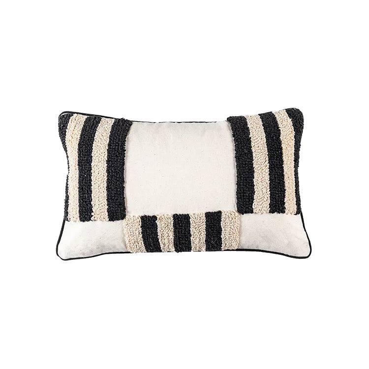 DecorBites™ Boho Geometric Tufted Cushion Cover with Fringe - 45X45/30X50CM