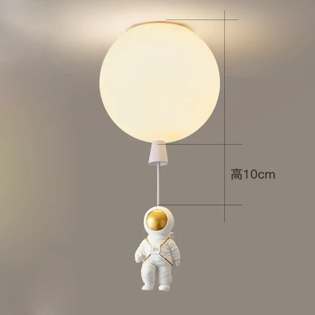 DecorBites™ Children Nordic Bear Astronaut LED Ceiling Chandelier - Kid's Theme Decor