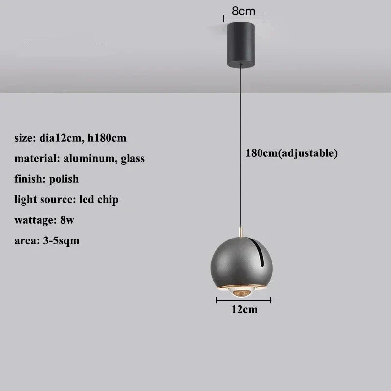 Anja - Modern Adjustable LED Pendant Light