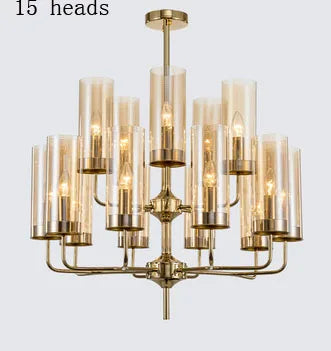 DecorBites™ Glass Chandelier: Elegant Nordic Design Hanging Lamp for Kitchen Island, Restaurant, and Home