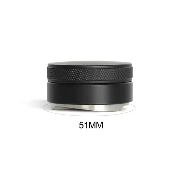 DecorBites™ Coffee Distribution Tool: Adjustable Palm Tamper, Stainless Steel, 3 Angled Slopes