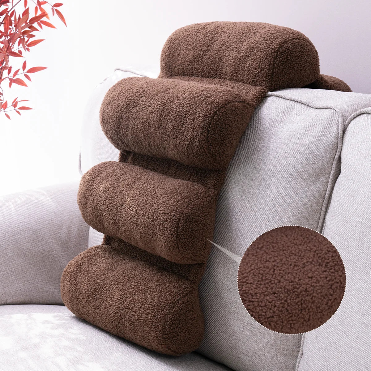 Almohada de soporte lumbar DecorBites™ - Soporte lumbar ajustable para silla de oficina