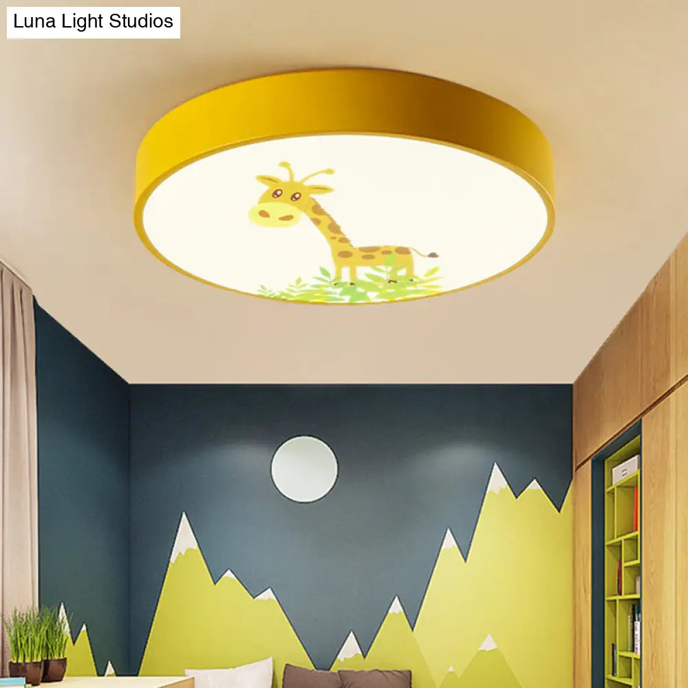 DecorBites™ DecorBites™ Adorable Giraffe-themed Yellow LED Ceiling Mount Light for Baby Bedroom