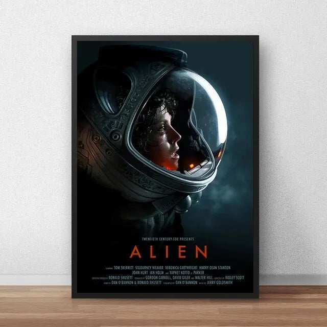 Alien Movie Poster Canvas Painting - N / 50X70cmNoFrame - Posters
