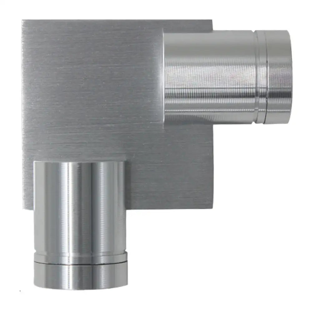 وحدة إضاءة حائط DecorBites™ من الألومنيوم LED ذات أنبوب الشمعدان ثنائي الجانب باللون الفضي المصقول بجوار السرير مع إضاءة صفراء/وردية/زرقاء