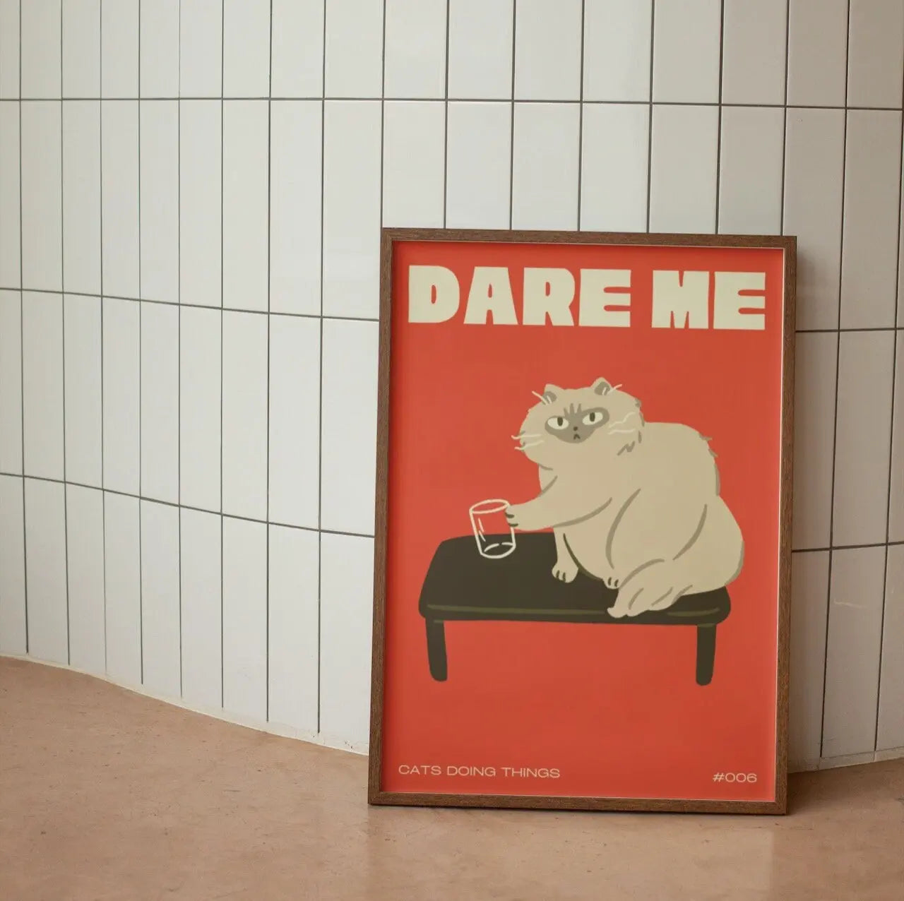 Black Cat Funny Animal Wall Art Canvas - 06 / 40x60cm - Posters