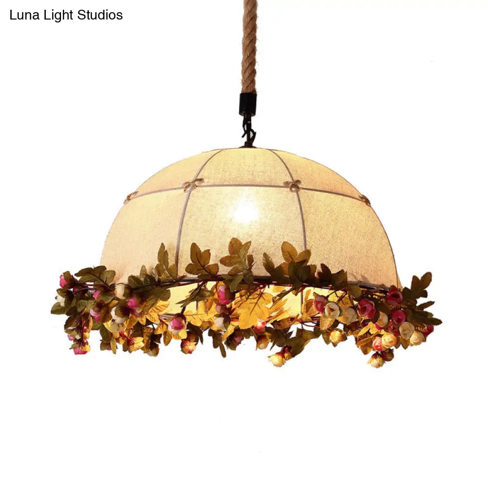 مصباح معلق معدني أسود - تصميم قبة صناعية لأسقف المطاعم