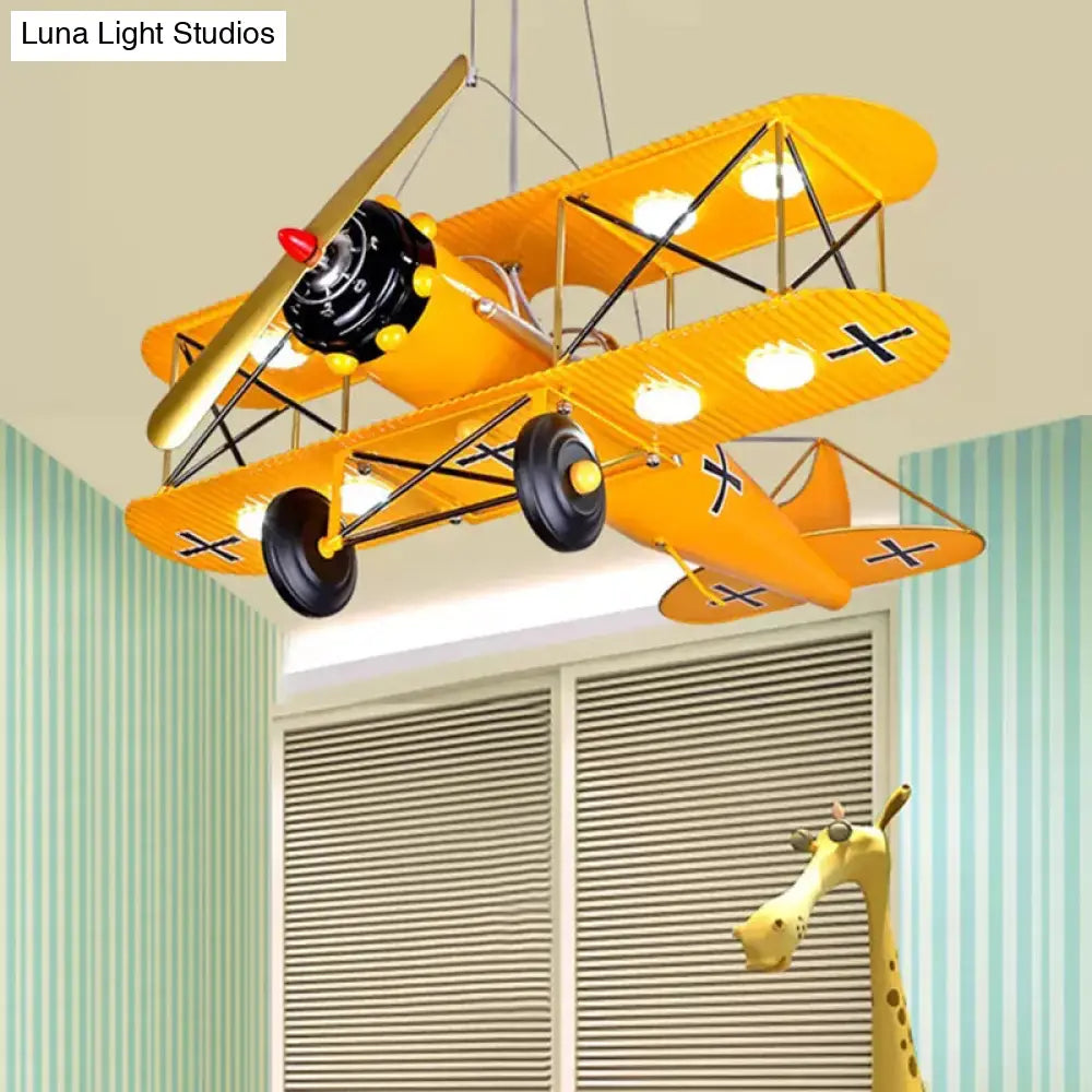 DecorBites™ DecorBites™ Bright Metal Glider Ceiling Light: مصباح سقف ساطع نابض بالحياة لغرفة نوم الأولاد