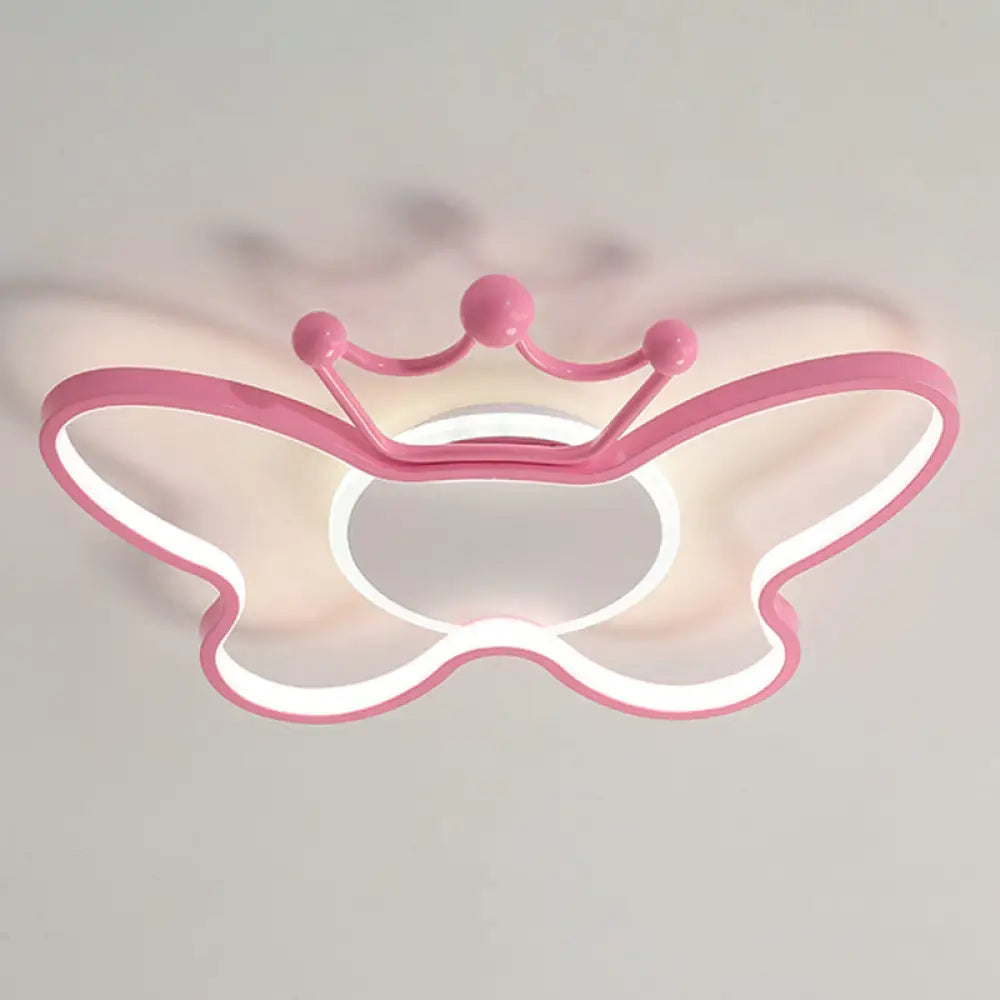 DecorBites™ DecorBites™ Butterfly Semi Flush Ceiling Lights - Cartoon Aluminum Chandelier for Kids' Bedroom