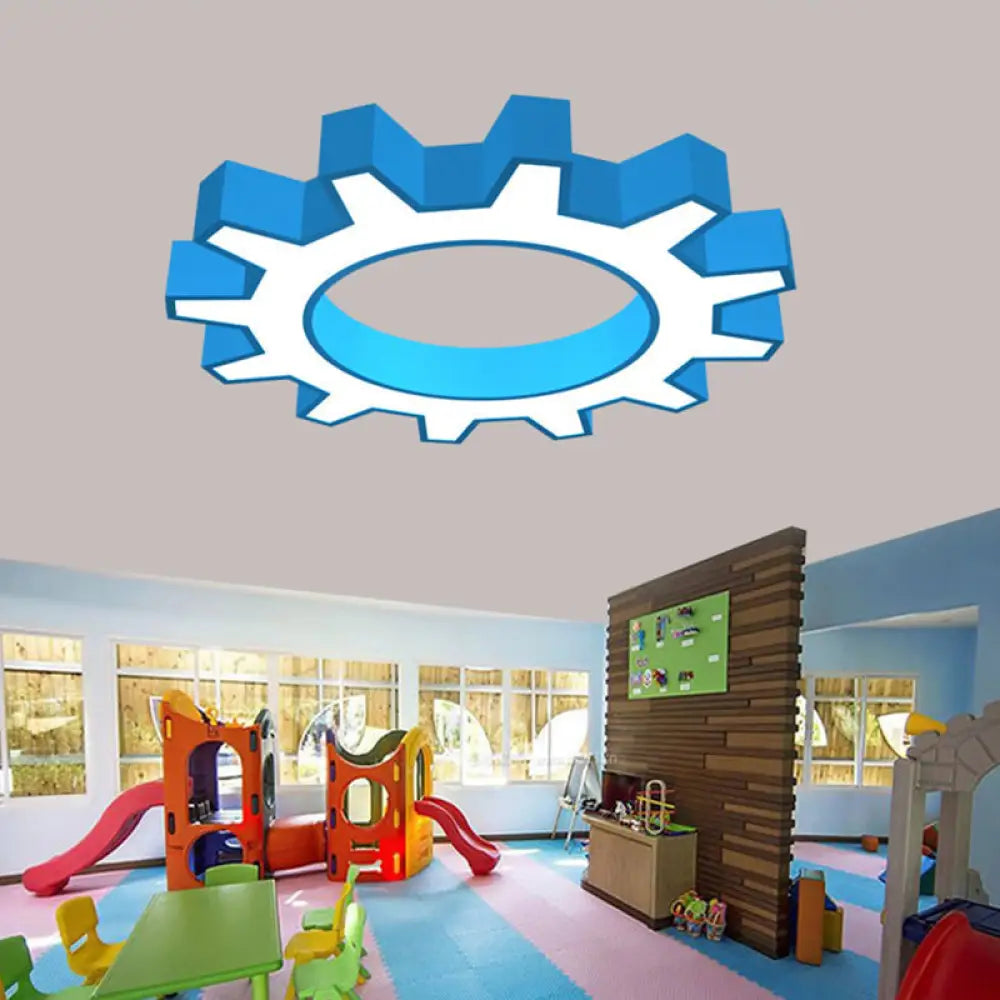 DecorBites™ DecorBites™ Cartoon LED Ceiling Light in Yellow/Blue, Available in 3 Sizes: 16"/19.5"/23.5