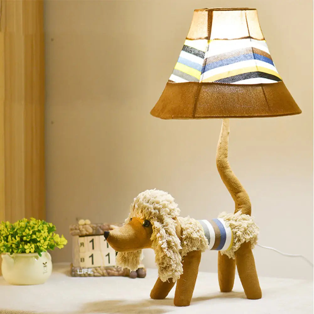 Cartoon Reading Light: Fun Animal Fabric Desk Light for Child's Bedroom