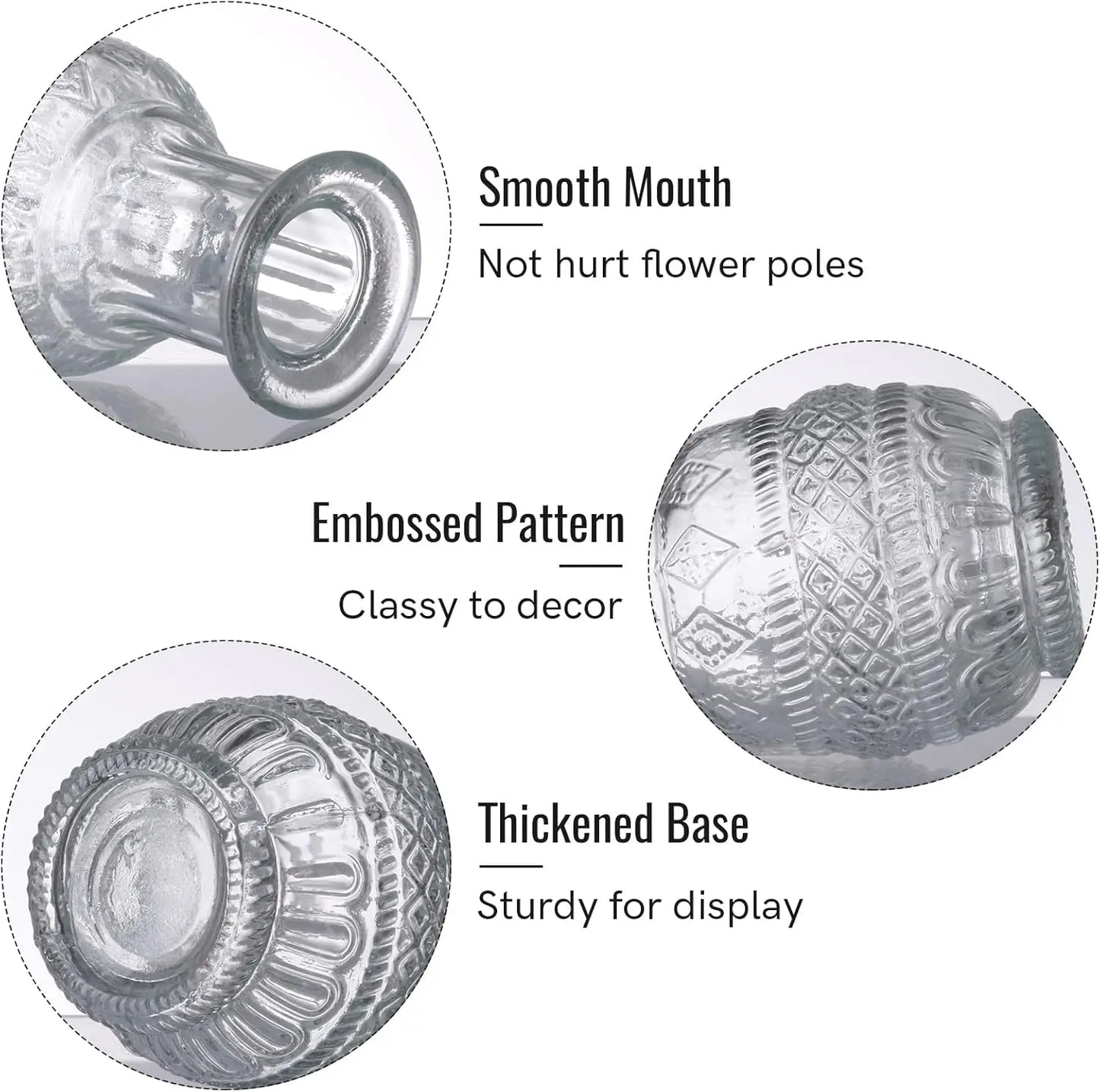 Clear Glass Bud Vase Bulk Set - United States - Vase