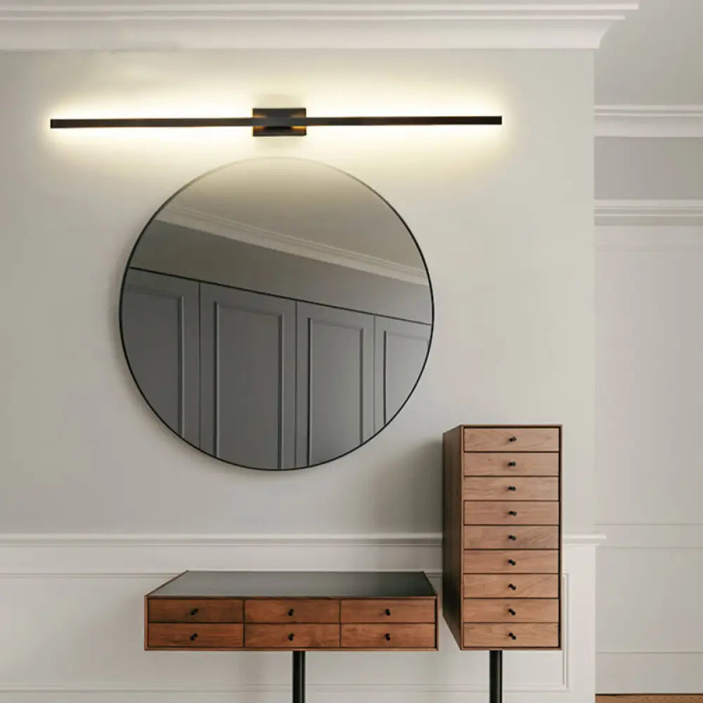 DecorBites™ DecorBites™ Contemporary Black LED Wall Sconce for Corridor - Linear Metal Design