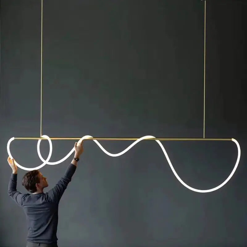 Contemporary LED Chandelier for Dining Room Lighting