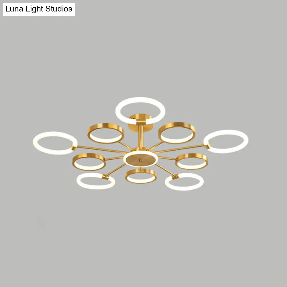 DecorBites™ DecorBites™ Contemporary Radial Chandelier Pendant Lighting for Living Room