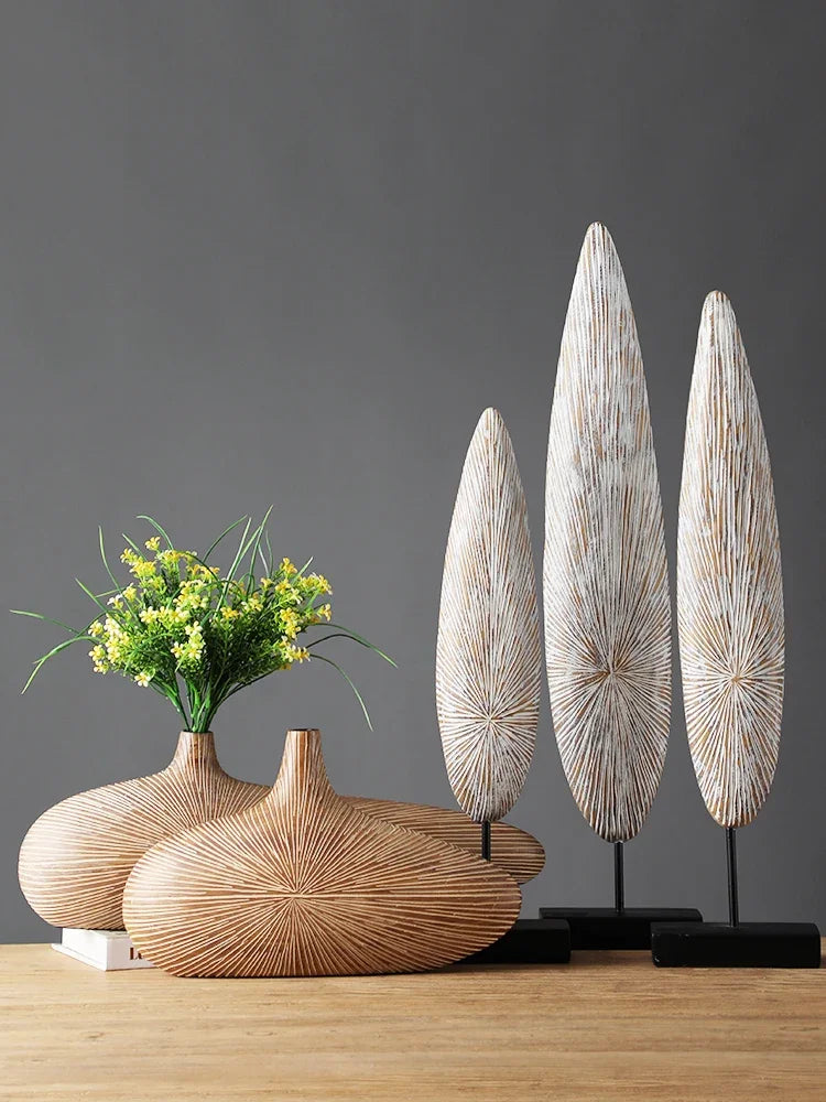 Contemporary Resin Vase for Flower Arrangements - Vase