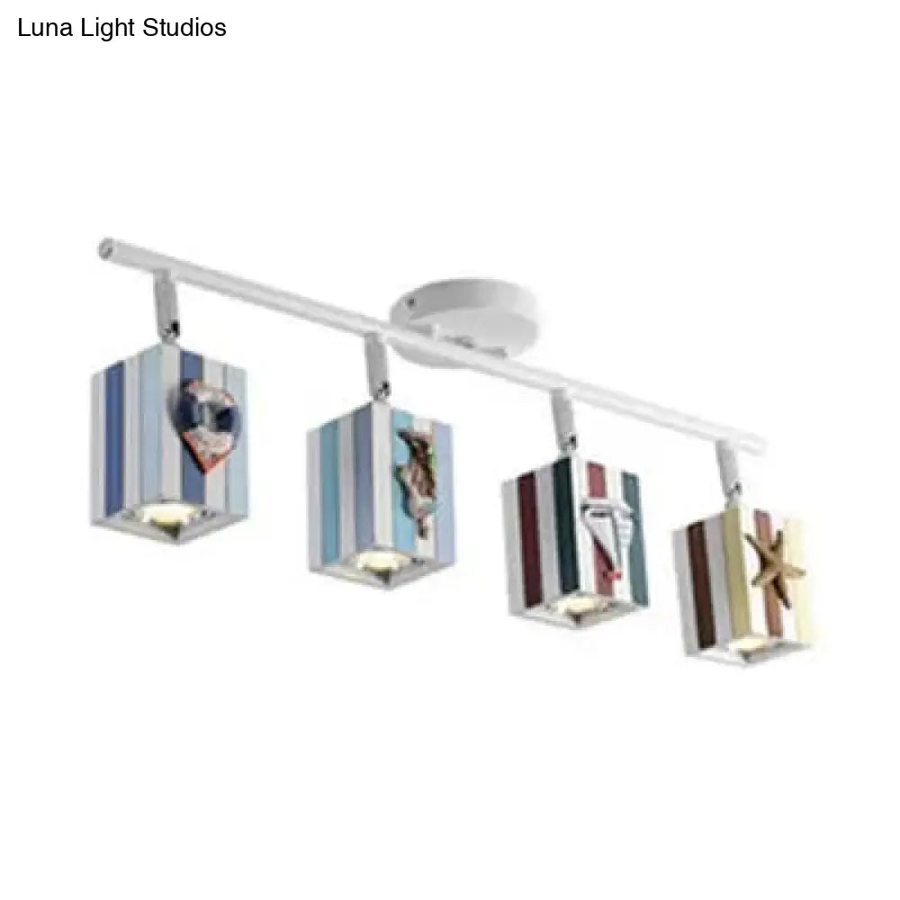 Foco de techo rectangular giratorio contemporáneo de metal DecorBites™ para galerías con alta luminosidad