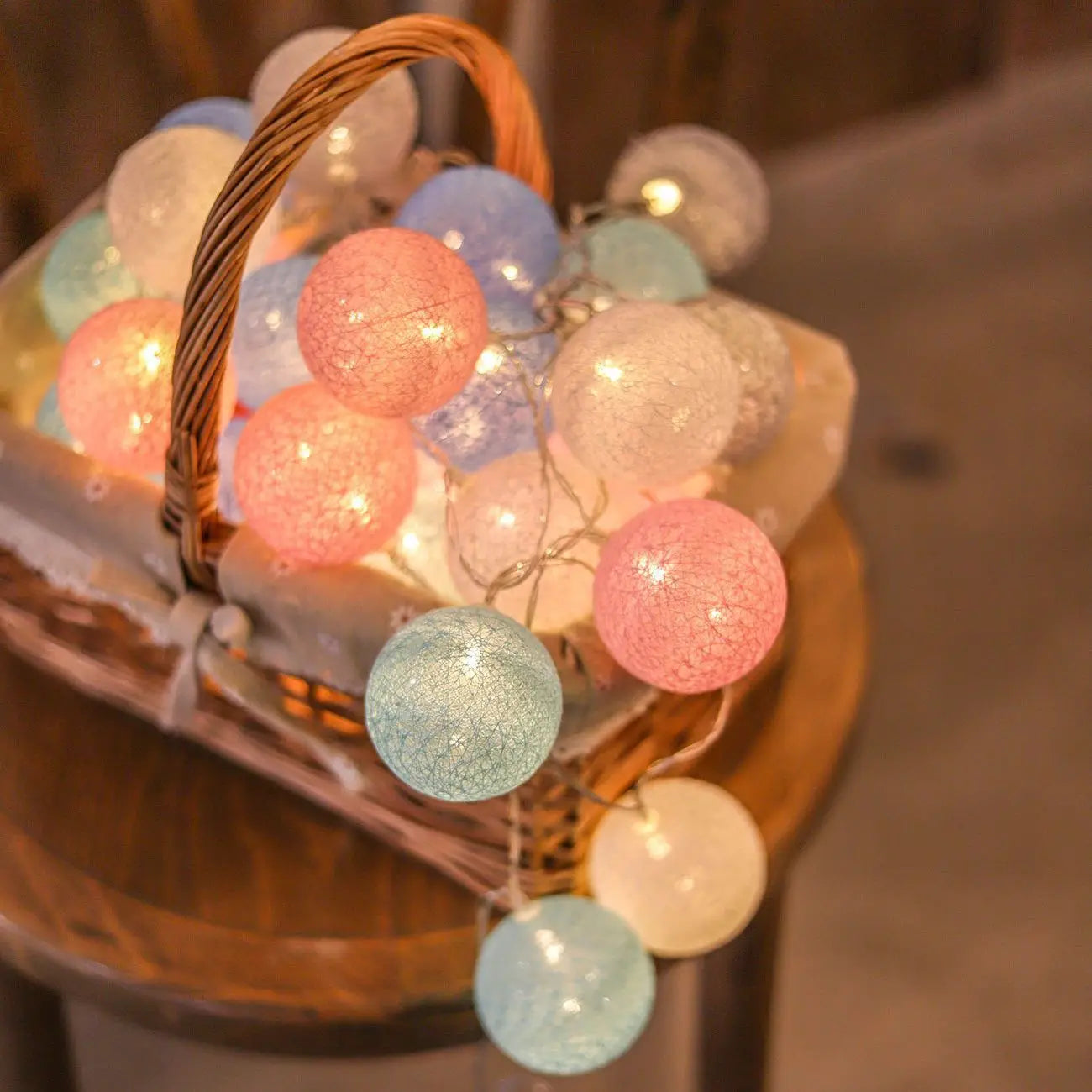 Cotton Garland LED String Lights Home Decor