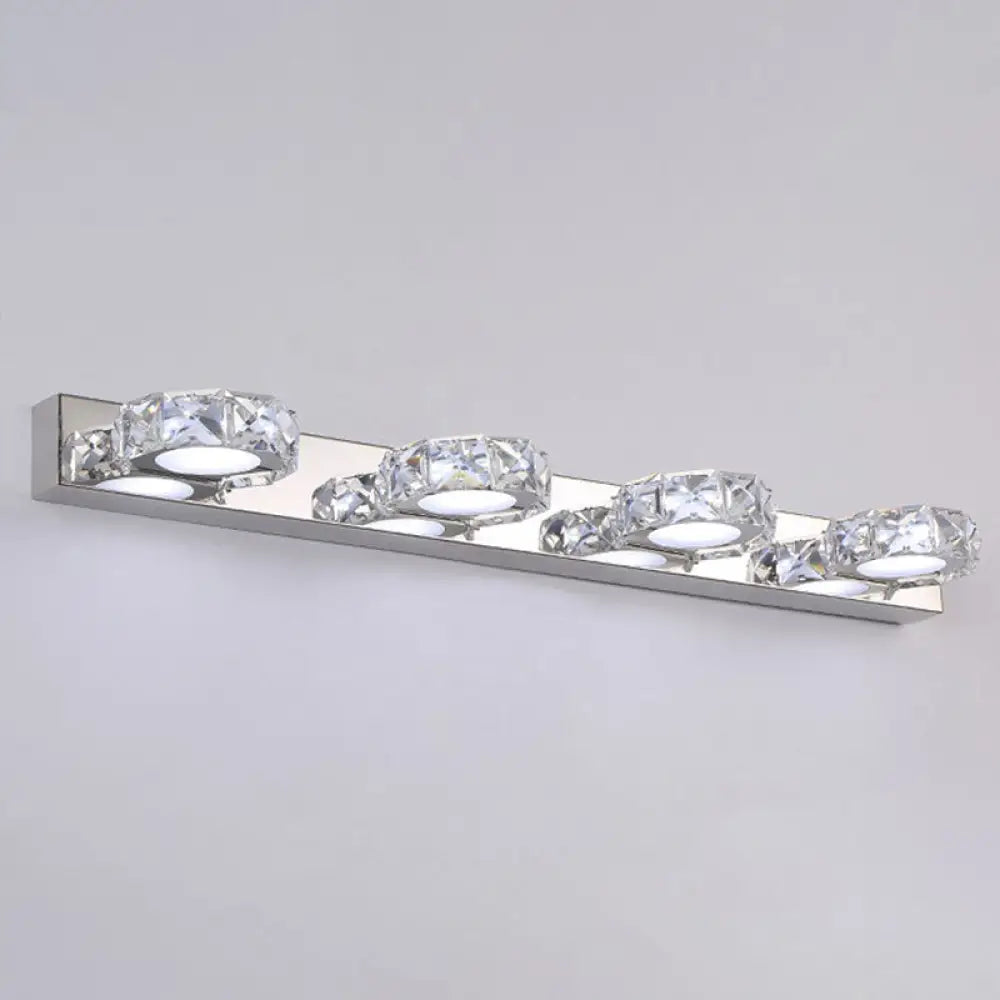 Crystal Circle Vanity Wall Light - Modern Minimalist Style for a Stylish Look