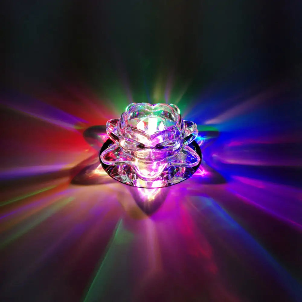 DecorBites™ Lámpara de techo LED minimalista Crystal Clear Lotus para pasillo