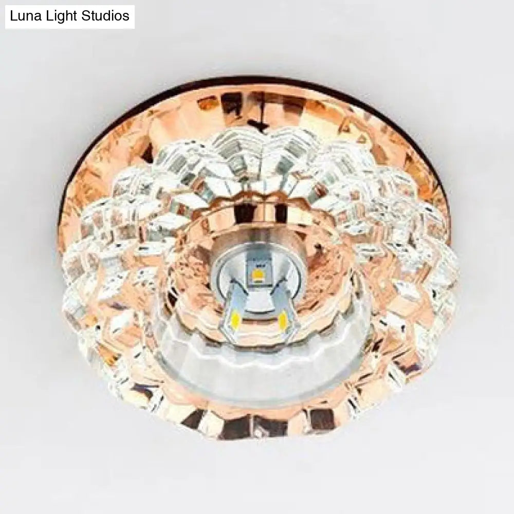DecorBites™ Crystal Floral Flush Mount Ceiling Fixture