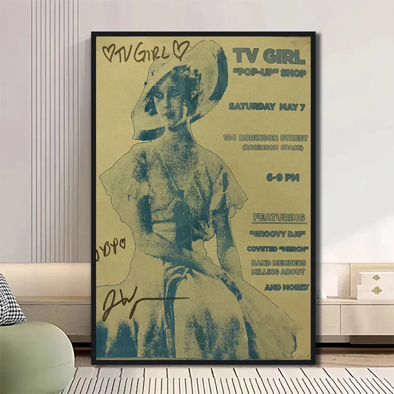 Classic TV Drama Girl Art Poster Canvas - XD031-01 / (A4)21X30cm Unframed / CHINA - Posters