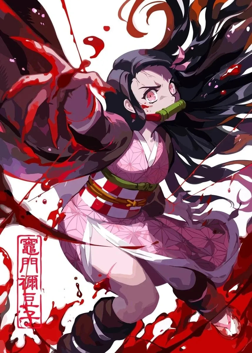 Demon Slayer Rengoku Art Poster Canvas for Home - 4 / 20X30cm Unframed - Posters