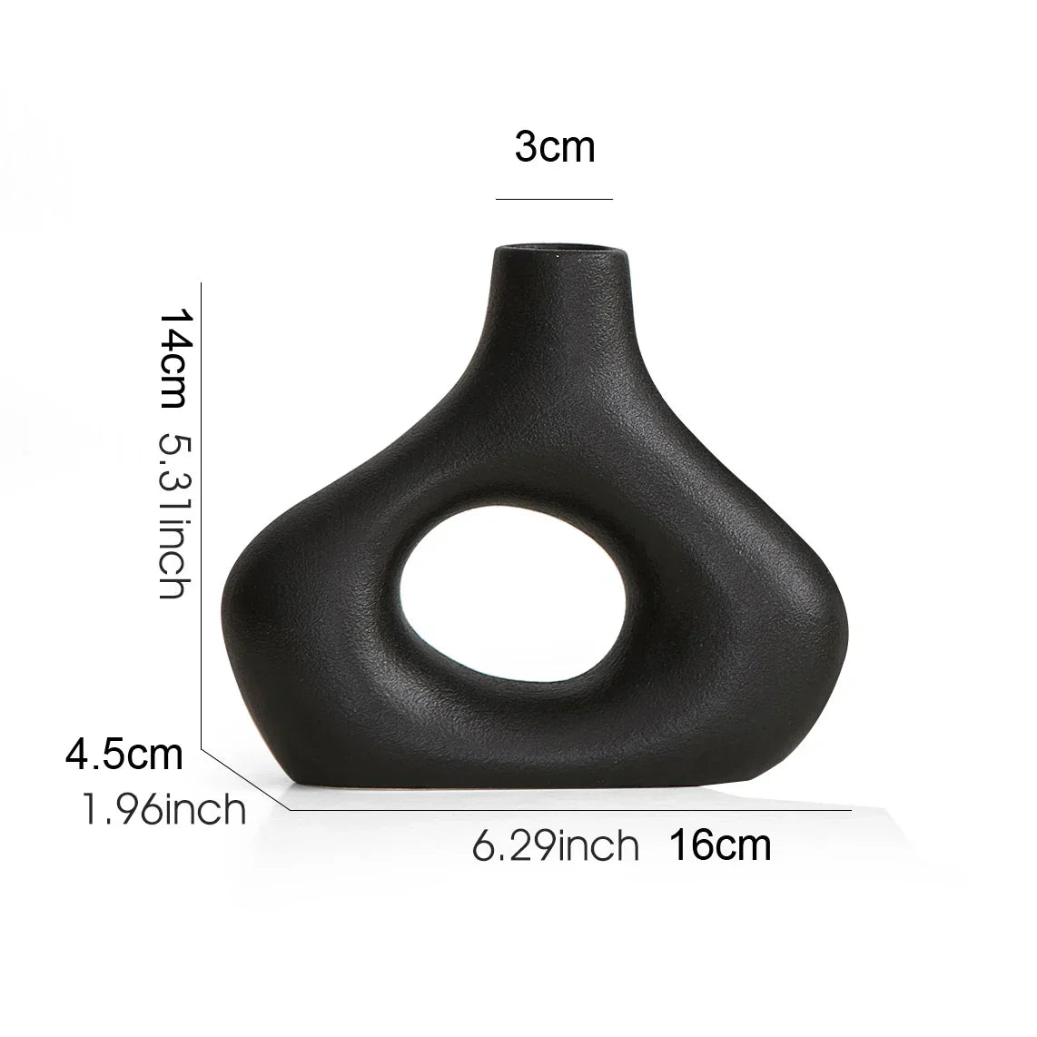 Nordic Ceramic Flower Vase Home Decor - vase 1pc 3 - Vase