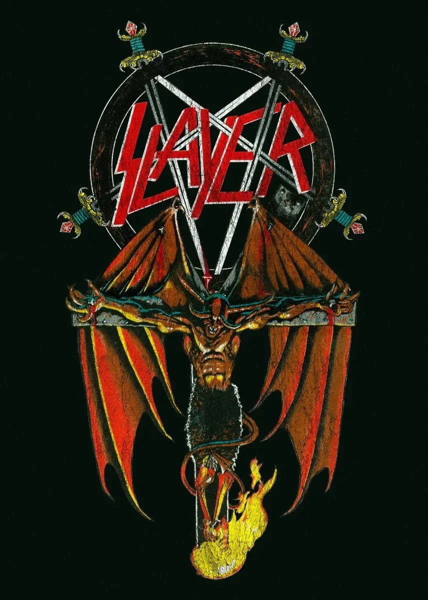 Slayer Heavy Metal Band Album Poster Canvas Art - O / 30X40cm No Framed - Posters