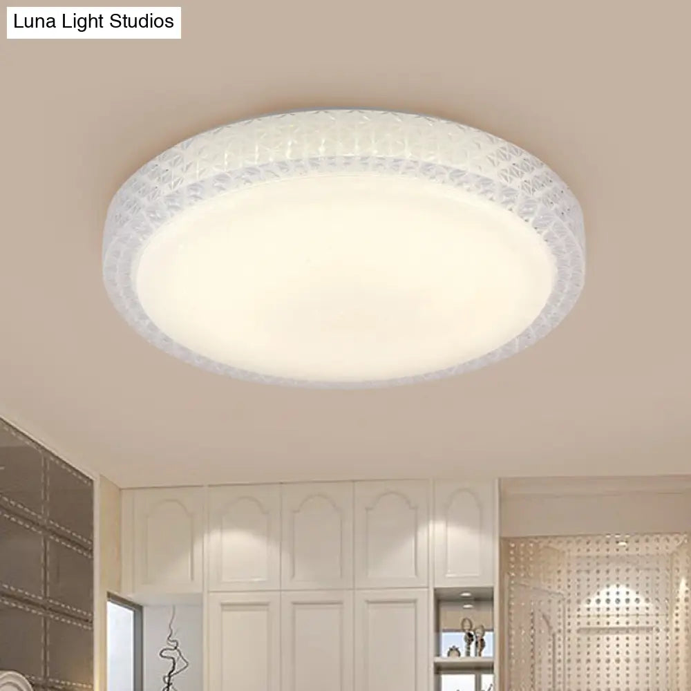 DecorBites™ DecorBites™ Flush-Mount Crystal LED Ceiling Light in White or Warm Light, Available in 16" or 19.5" Diameter