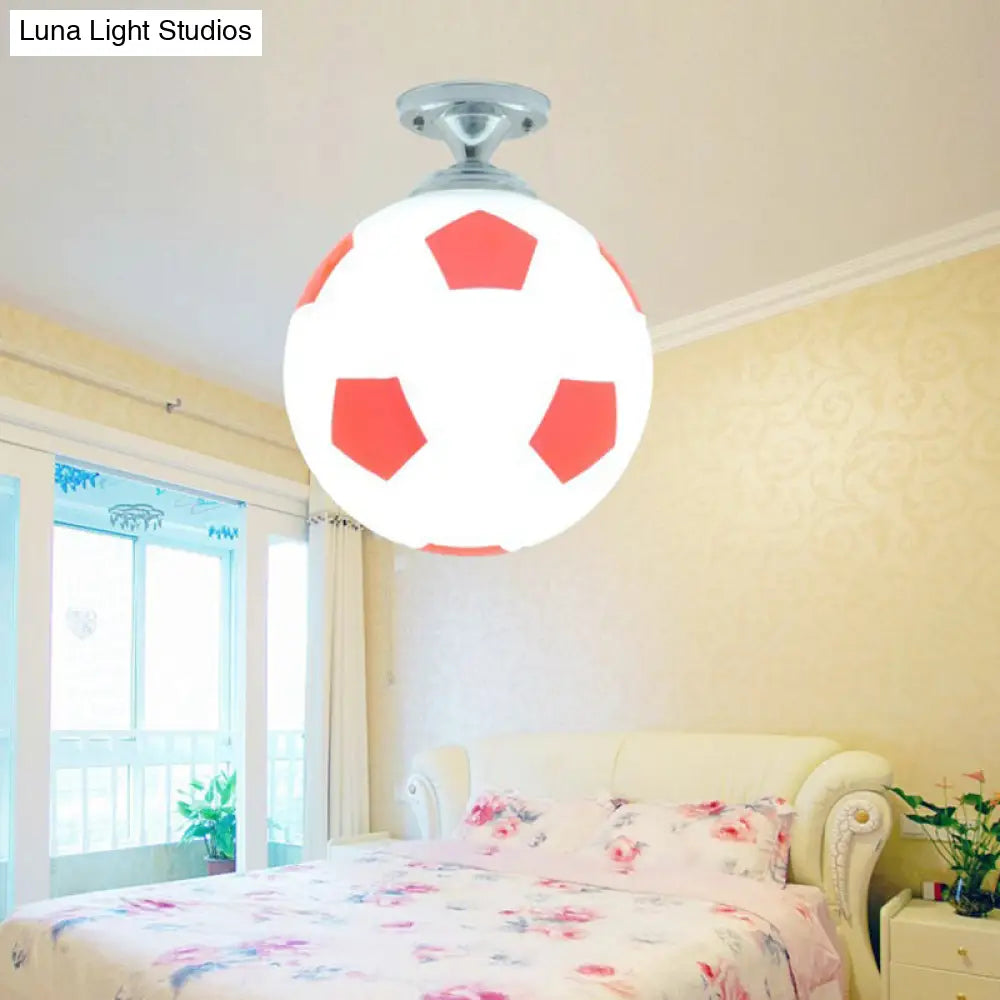 DecorBites™ Fun Football Flushmount Ceiling Light for Boys Room