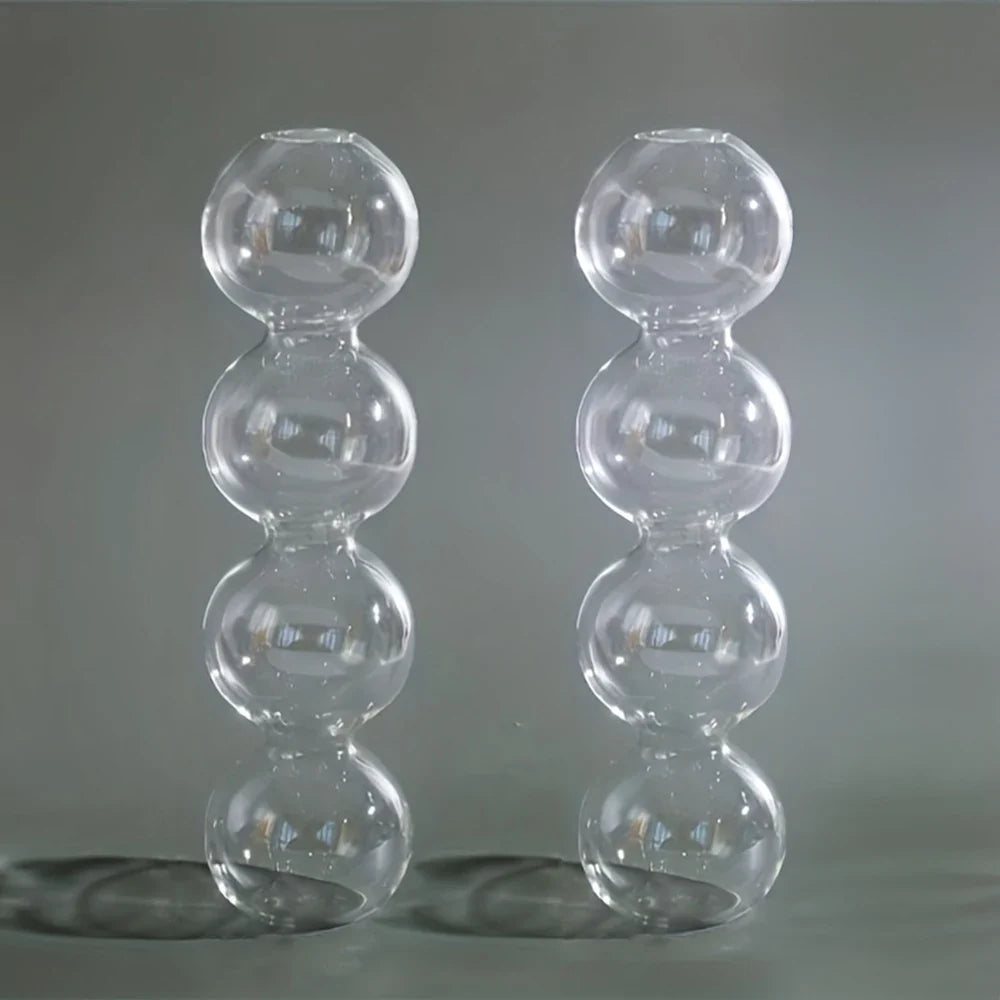 Glass Bubble Hydroponic Vase for Wedding and Home - M size 2pcs - Vase