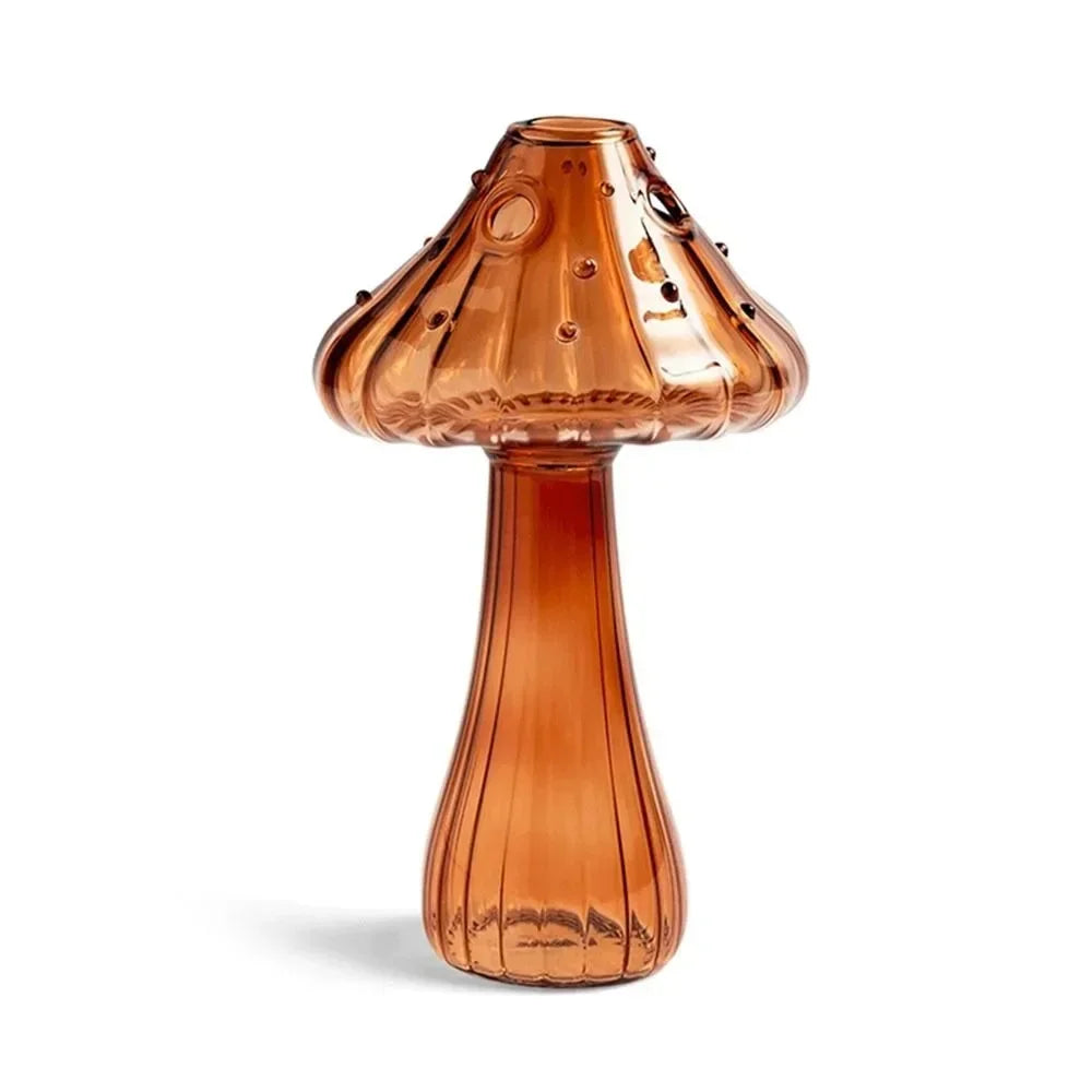 Glass Hydroponic Flower Vase - Home Decor - brown - Vase