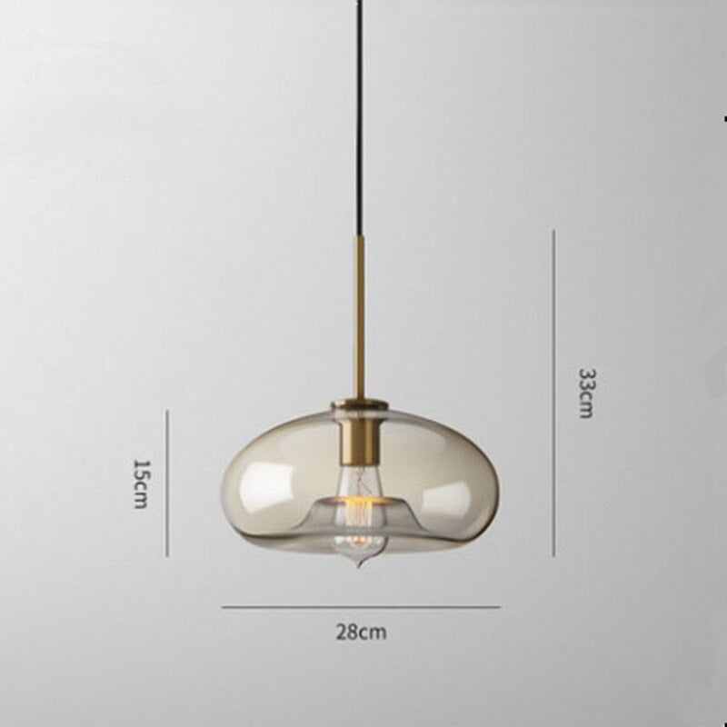 Glass Pendant Lights - Oval
