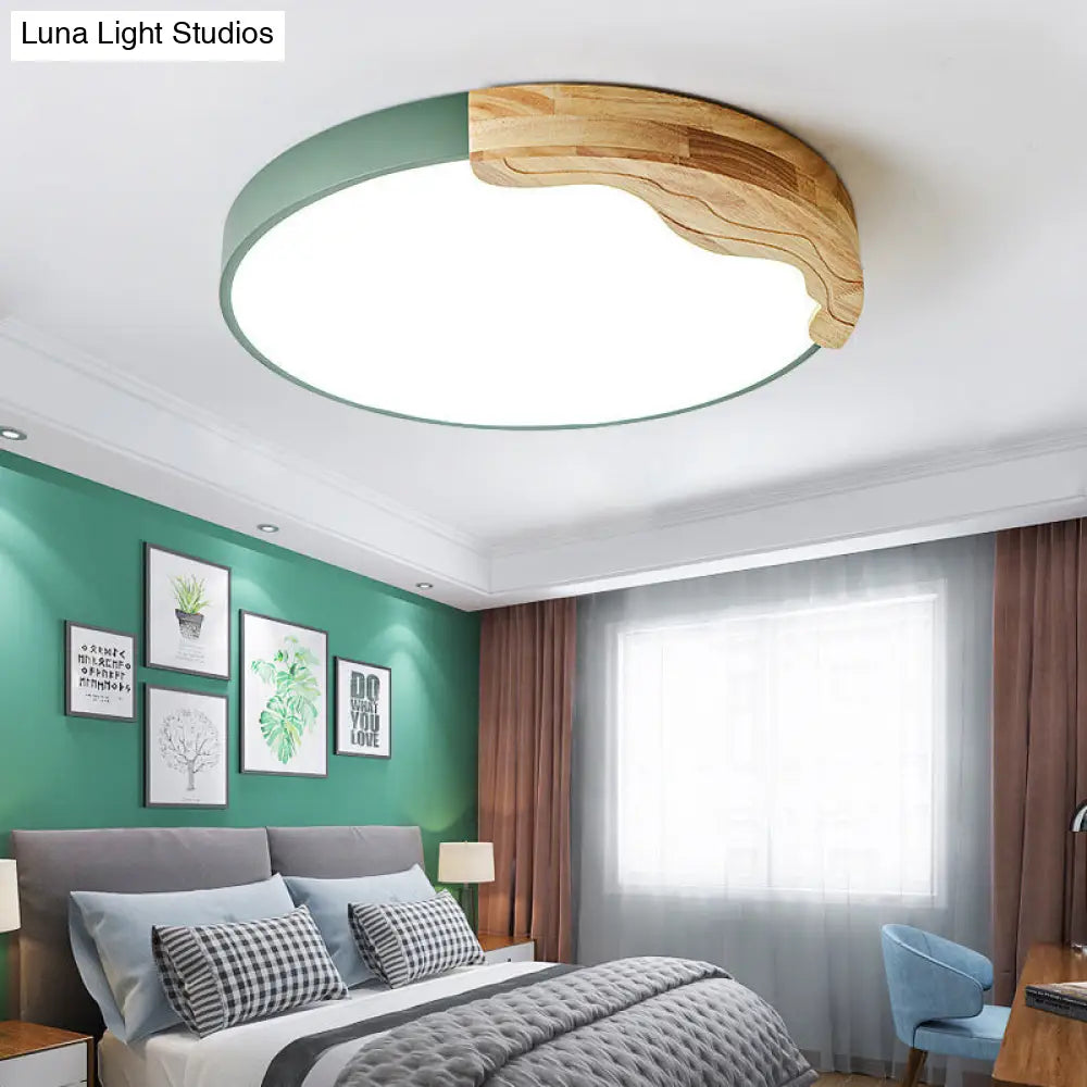 DecorBites™ DecorBites™ Green Nordic LED Ceiling Light for Cozy Adult Bedrooms - Warm/White Light