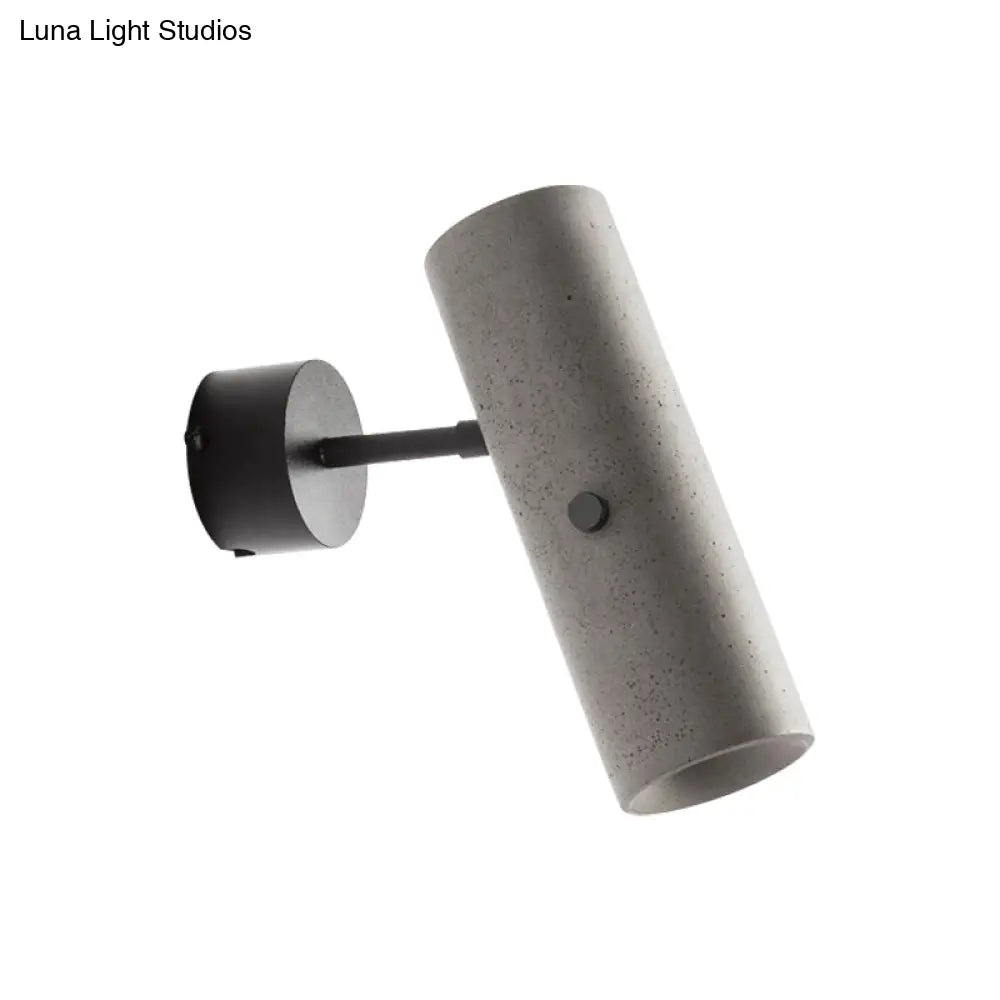 DecorBites™ DecorBites™ Grey LED Wall Light: Tube Store Spotlight with Swivel Joint