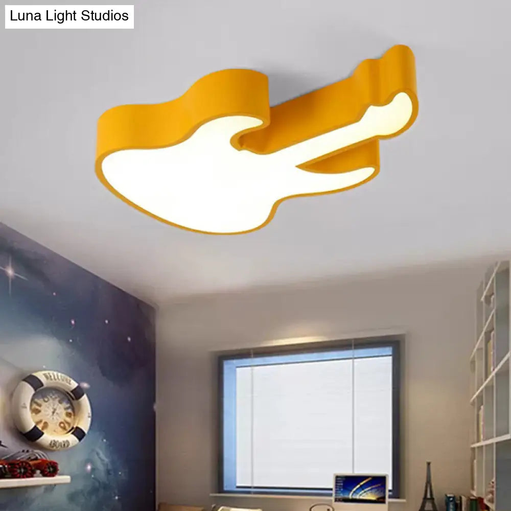 DecorBites™ DecorBites™ Guitar Baby LED Ceiling Light for Kids' Bedroom - Acrylic Ceiling Mount Fixture