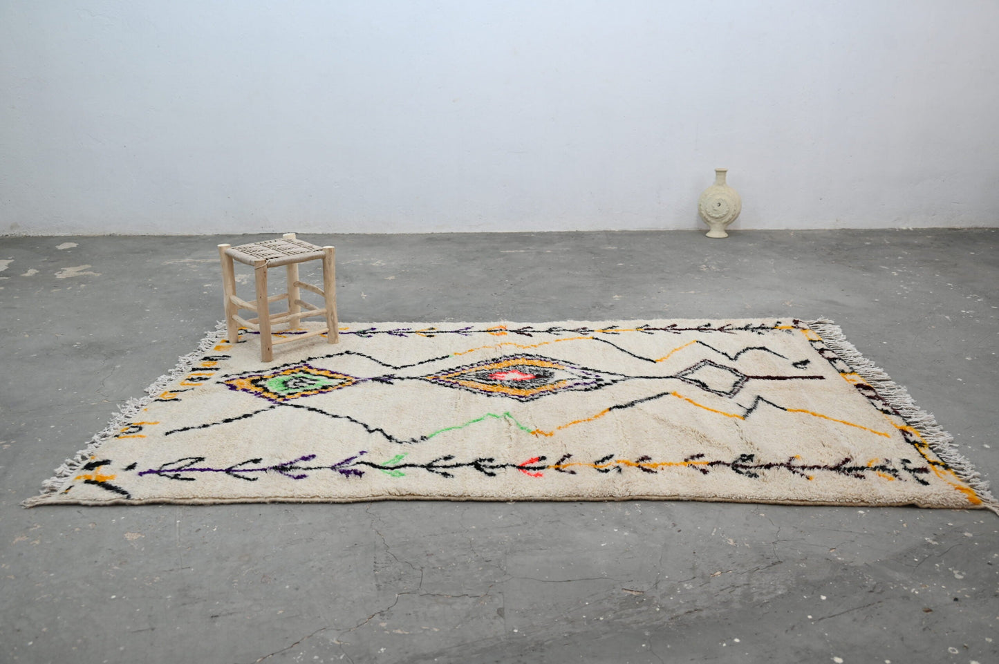 Handmade Moroccan Azilal Rug - 248x151 cm - Moroccan Rugs