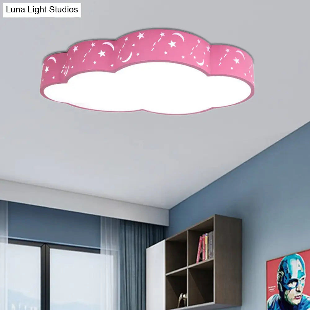 DecorBites™ DecorBites™ Hollow Cloud Cartoon LED Ceiling Lamp for Kids Bedroom with Metal Acrylic Ceiling Mount Light