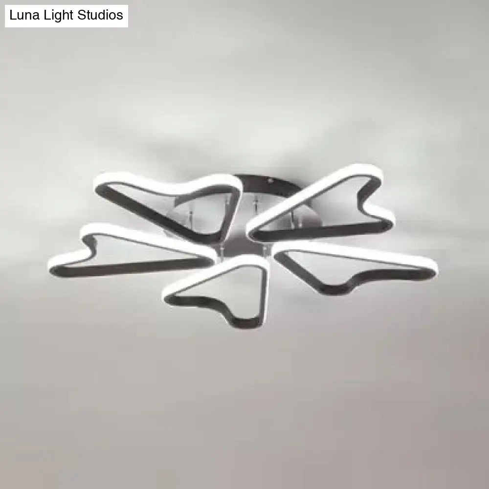 Lámpara de techo LED DecorBites™ con forma de cuerno para dormitorio infantil moderno, fabricada en acrílico